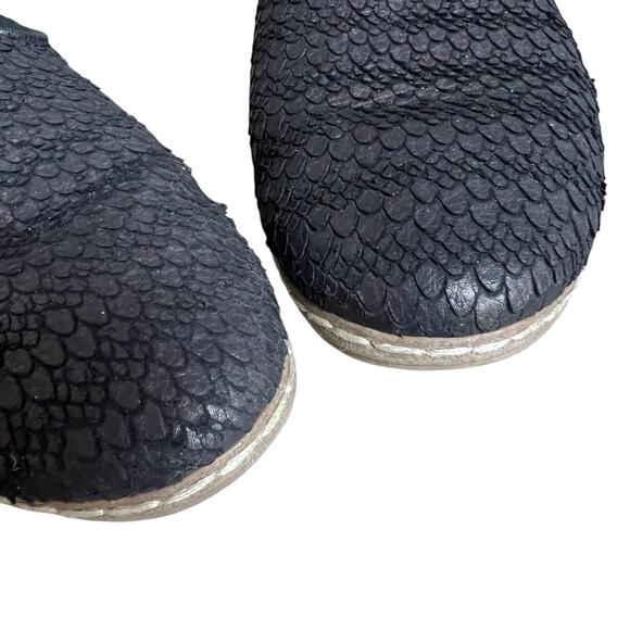 Charix Classic Wild Black Textured Leather Loafers Size 41 US 9.5-10 - Picture 5 of 12